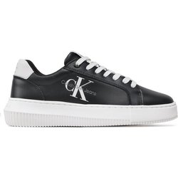 Calvin Klein Jeans Sneakers Chunky Cupsole Laceup Mon Lth Wn YW0YW00823 Schwarz