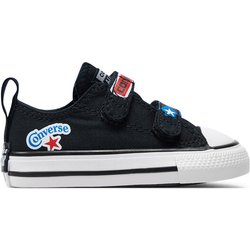Converse Sneakers aus Stoff Chuck Taylor All Star Easy On Sticker Stash A06359C Schwarz