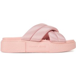 Tommy Jeans Pantoletten Tjw Flatform Sandal EN0EN02775 Rosa