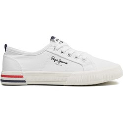 Pepe Jeans Sneakers aus Stoff Brady Basic G PGS30561 Weiß