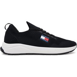 Tommy Jeans Sneakers Runner Kntitted EM0EM01555 Schwarz