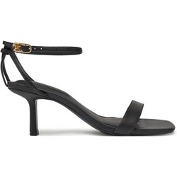 Tommy Hilfiger Sandalen Leather Knots Kitten Sandal FW0FW08424 Schwarz