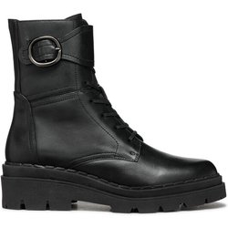 Geox Schnürschuhe D Felleny D46XEB 00043 C9999 Schwarz
