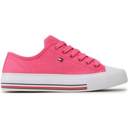 Tommy Hilfiger Sneakers aus Stoff Low Cut Lace-Up T3A9-32677-0890313 S Rosa