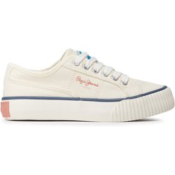 Pepe Jeans Sneakers aus Stoff Ottis Platform Girl Weiß
