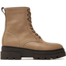Tommy Hilfiger Stiefeletten Bicolor Leather Lace-Up FW0FW08160 Beige