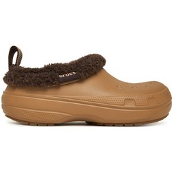 Crocs Pantoletten Classic Lined Shorty 211380 Braun