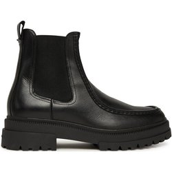 Tommy Hilfiger Klassische Stiefeletten Th Chunky Dress Casual Chel FM0FM05763 Schwarz