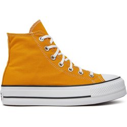 Converse Sneakers aus Stoff Chuck Taylor All Star Lift Platform HI A06506C Gelb