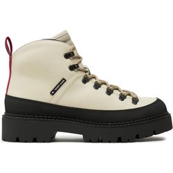 Tommy Jeans Schnürstiefeletten Tjm Hiking Boot Wl EM0EM01491 Écru
