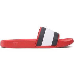Tommy Hilfiger Pantoletten Rubber Th Flag Pool Slide FM0FM04263 Rot