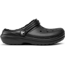 Crocs Pantoletten Classic Lined Clog K 207010 Schwarz