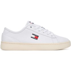 Tommy Jeans Sneakers aus Stoff Tjw Lightweight Court EN0EN02875 Weiß