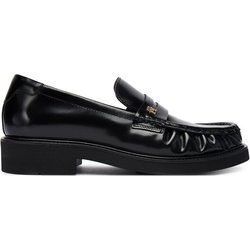 Tommy Hilfiger Slipper Square Toe Abrasivato FW0FW08825 Schwarz