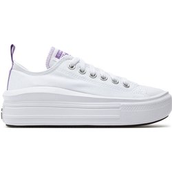 Converse Sneakers aus Stoff Chuck Taylor All Star Move Color Pop Platform 271717C Weiß