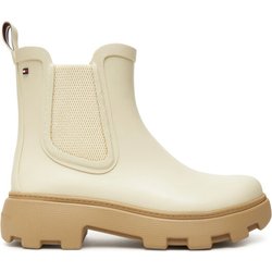 Tommy Hilfiger Gummistiefel Rubber Flag Cleated FW0FW08637 Beige