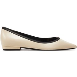 Tory Burch Ballerinas Double T Buckle Pointed 155739 Beige