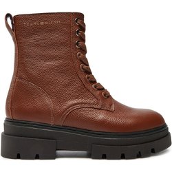 Tommy Hilfiger Stiefeletten Bicolor Leather Lace-Up FW0FW08160 Braun