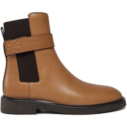 Tory Burch Klassische Stiefeletten Double T Chelsea Boot 152831 Beige