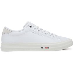 Tommy Hilfiger Sneakers aus Stoff Th Hi Vulc Street Stitch FM0FM05645 Weiß