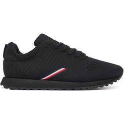 Tommy Hilfiger Sneakers New Runner Eva Corpo Knit FM0FM05648 Schwarz