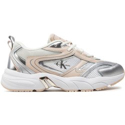 Calvin Klein Jeans Sneakers Retro Tennis Low Lace Mh Ml Mr YW0YW01381 Weiß
