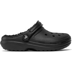 Crocs Pantoletten Classic Lined Clog 203591 Schwarz