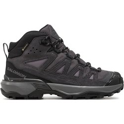 Salomon Trekkingschuhe X Ultra 360 Leather Mid Gore-Tex L47571100 Grau
