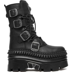 NEW ROCK Schnürschuhe M-WALL373-S15 Schwarz