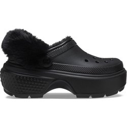 Crocs Pantoletten Stomp Lined Clog 208546 Schwarz