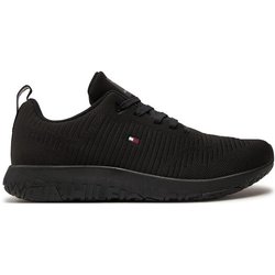 Tommy Hilfiger Sneakers Corporate Knit Rib Runner FM0FM02838 Schwarz