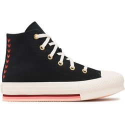 Converse Sneakers aus Stoff Chuck Taylor All Star Eva Lift Hi A04953C Schwarz