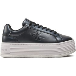 Calvin Klein Jeans Sneakers Bold Platf Low Lace Lth Ml Mtl YW0YW01464 Schwarz