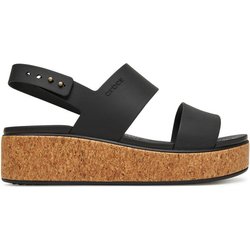 Crocs Sandalen Brooklyn Cork Low Wedge 211144 Schwarz
