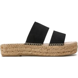 Manebi Espadrilles Hamptons Double Sole 2 Bands Sandals K 1.0 JB Schwarz