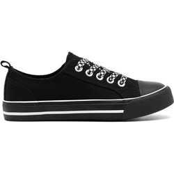 DeeZee Sneakers aus Stoff CSS20377-13 Schwarz