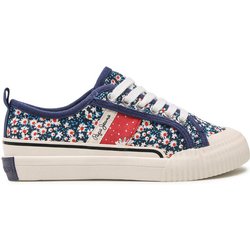 Pepe Jeans Sneakers aus Stoff Ottis Flower Girl PGS30541 Dunkelblau