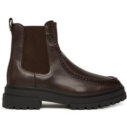 Tommy Hilfiger Klassische Stiefeletten Th Chunky Dress Casual Chel FM0FM05763 Braun