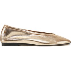 Tommy Hilfiger Ballerinas Soft Metal Lthr Ballerina No Bow FW0FW08601 Goldfarben