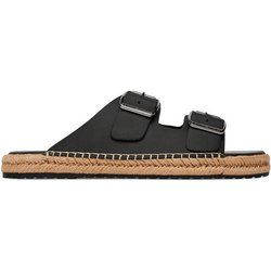 Tommy Hilfiger Espadrilles Flex Jutte Hilfiger Lth Sandal FM0FM05646 Schwarz