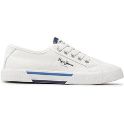 Pepe Jeans Sneakers aus Stoff Brady Boy Basic PBS30527 Weiß