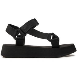 Calvin Klein Jeans Sandalen Sandal Velcro Webbing In Mtl YW0YW01480 Schwarz