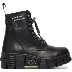 NEW ROCK Schnürschuhe M-WALL084NP-C8 Schwarz