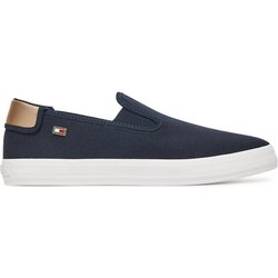 Tommy Hilfiger Sneakers aus Stoff Vulc Canvas Slip-On Sneaker FW0FW08645 Dunkelblau