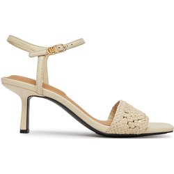 Tommy Hilfiger Sandalen Crochet Lthr Kitten Sandal FW0FW08587 Beige