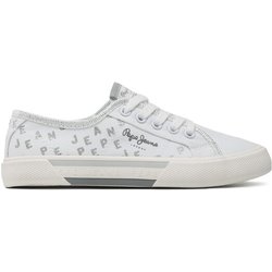 Pepe Jeans Sneakers aus Stoff Brady Shine G PGS30562 Weiß