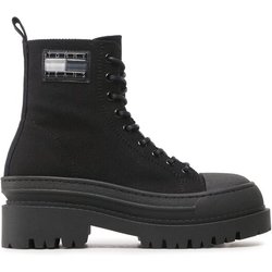 Tommy Hilfiger Stiefeletten Tjw Foxing Canvas EN0EN02216 Schwarz