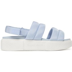Tommy Jeans Sandalen Tjw Flatform Sandal EN0EN02802 Himmelblau