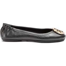 Tory Burch Ballerinas Minnie Travel Ballet With Metal Logo 50393 Schwarz