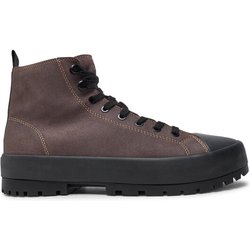 Calvin Klein Jeans Schnürstiefeletten Lugged Hybrid High Laceup Auth YM0YM01092 Braun
